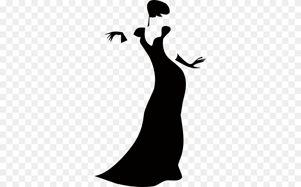 Amoro Eternal, Silhouette, Stencil, Dress, Clothing Free Transparent Png