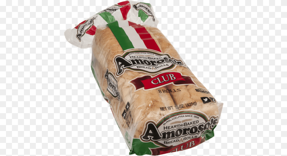 Amoroso Club Rolls, Bread, Food, Ketchup Png