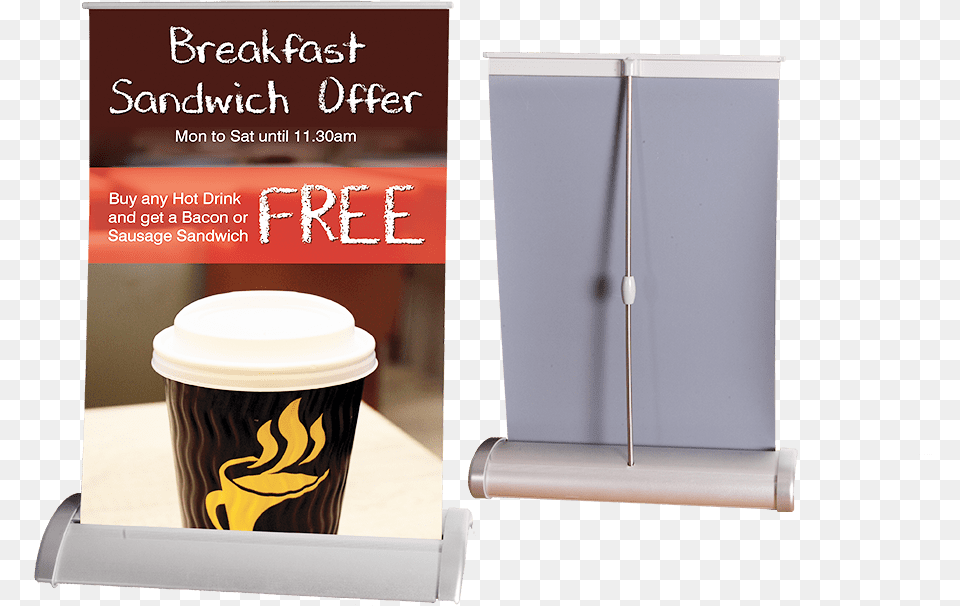Amp A3 Desktop Roller Banner Stands, Cup, Disposable Cup, Book, Publication Free Png Download