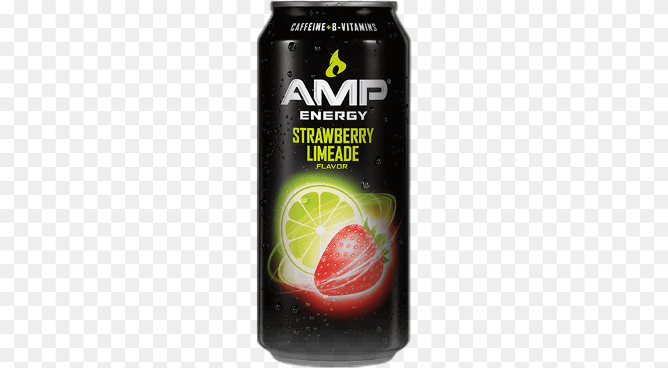 Amp Energy Strawberry Limeade Amp Energy Drink Strawberry Limeade 16 Fl Oz Can, Tin Free Png