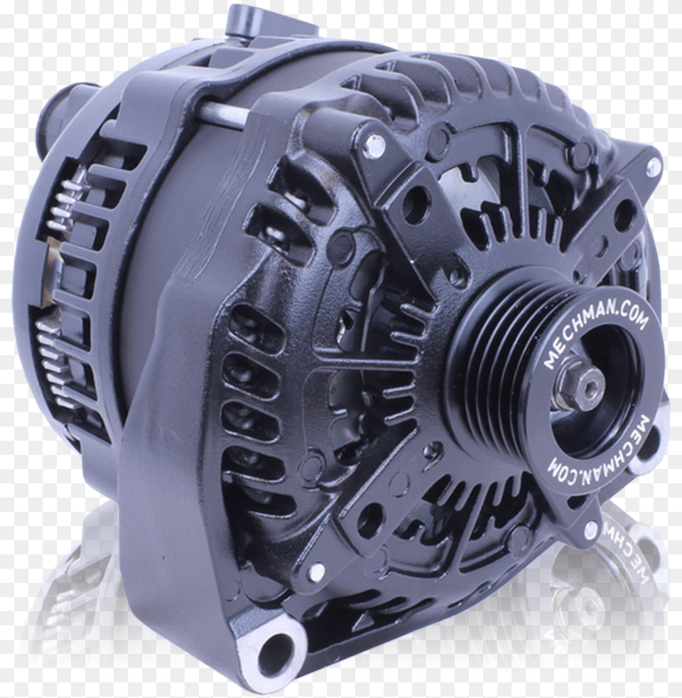 Amp High Output Black Alternator For Chevy Gmc, Machine, Spoke, Wheel, Helmet Png Image