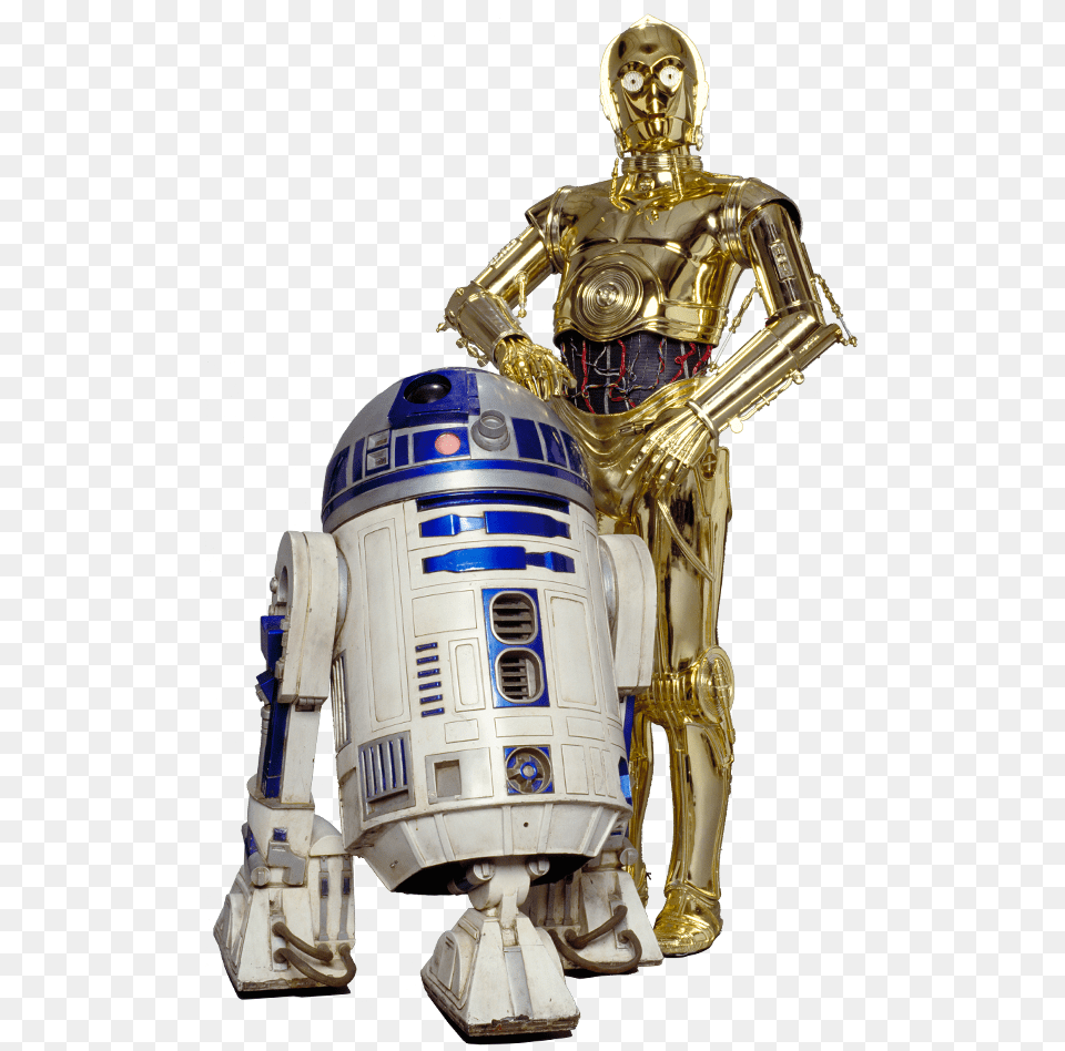 Amp R2d2 C3po And R2d2, Robot, Adult, Male, Man Free Png Download