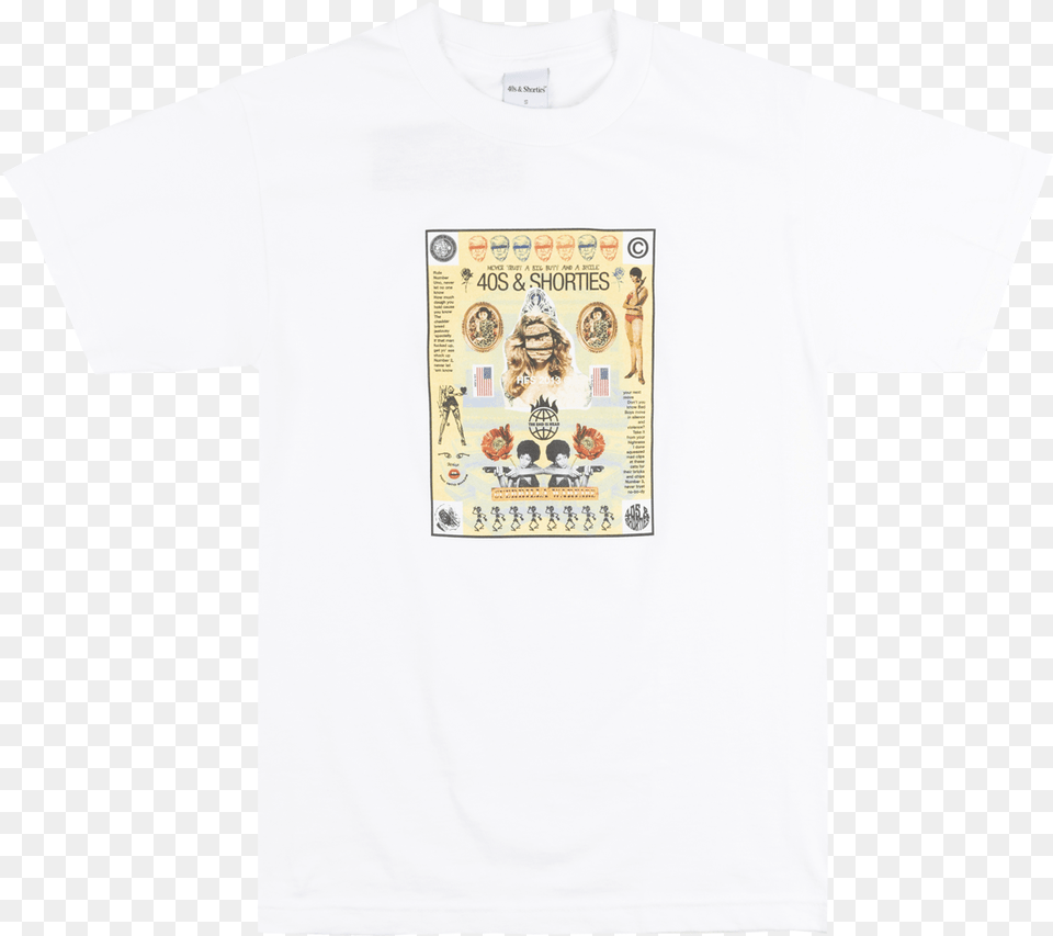 Amp Shorties Poster T Shirt Mens White Explicit Streetwear, Clothing, T-shirt, Person Png Image