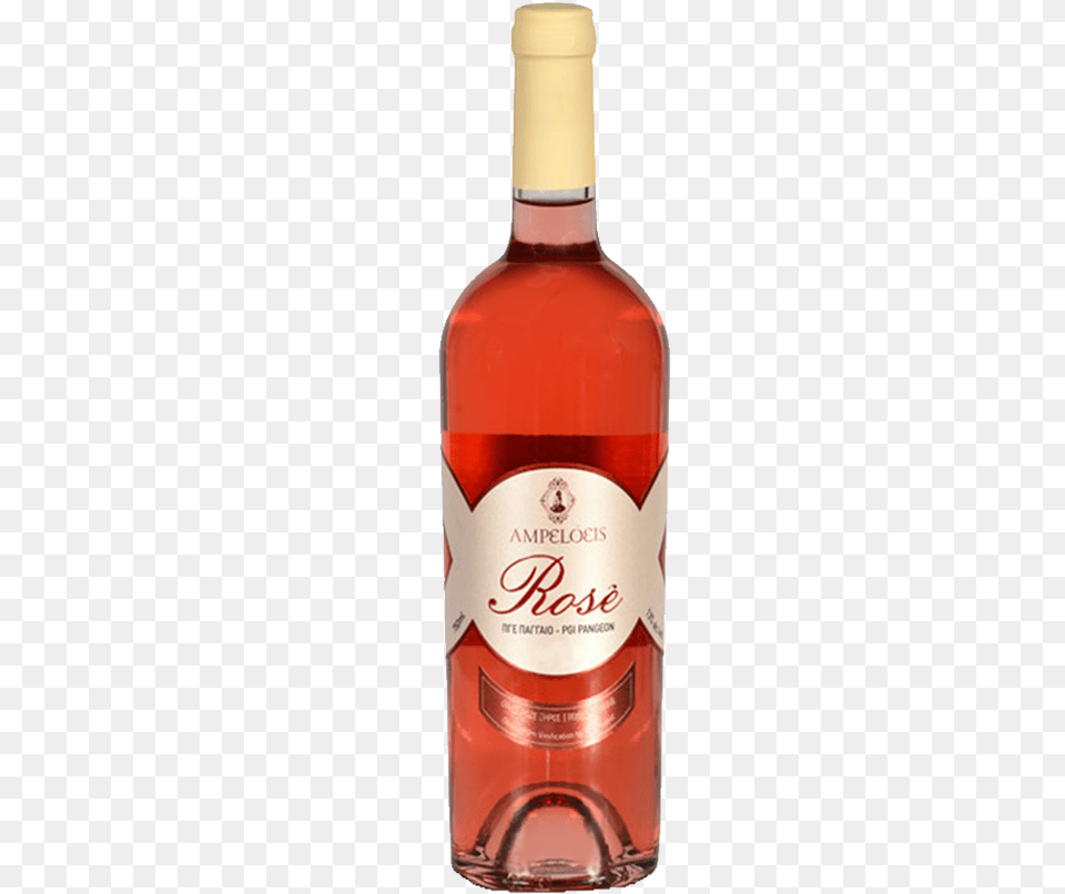 Ampeloeis Rose Glass Bottle, Alcohol, Beverage, Liquor, Wine Png Image