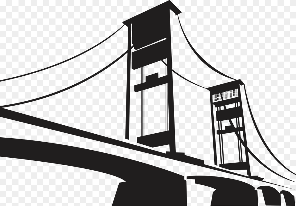 Ampera Vector, Bridge, Suspension Bridge Png Image