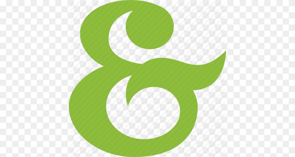 Ampersand And Lettering Typography Icon, Green, Symbol, Alphabet, Text Free Png Download