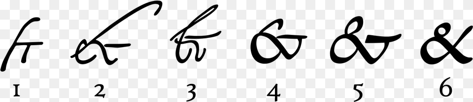 Ampersand History, Gray Png