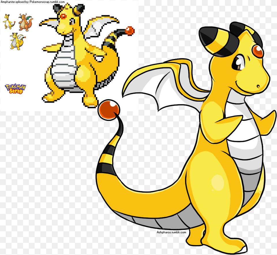 Ampharos X Dragonite Amphanite Spliced By Cartoon, Baby, Person, Animal, Bear Free Png