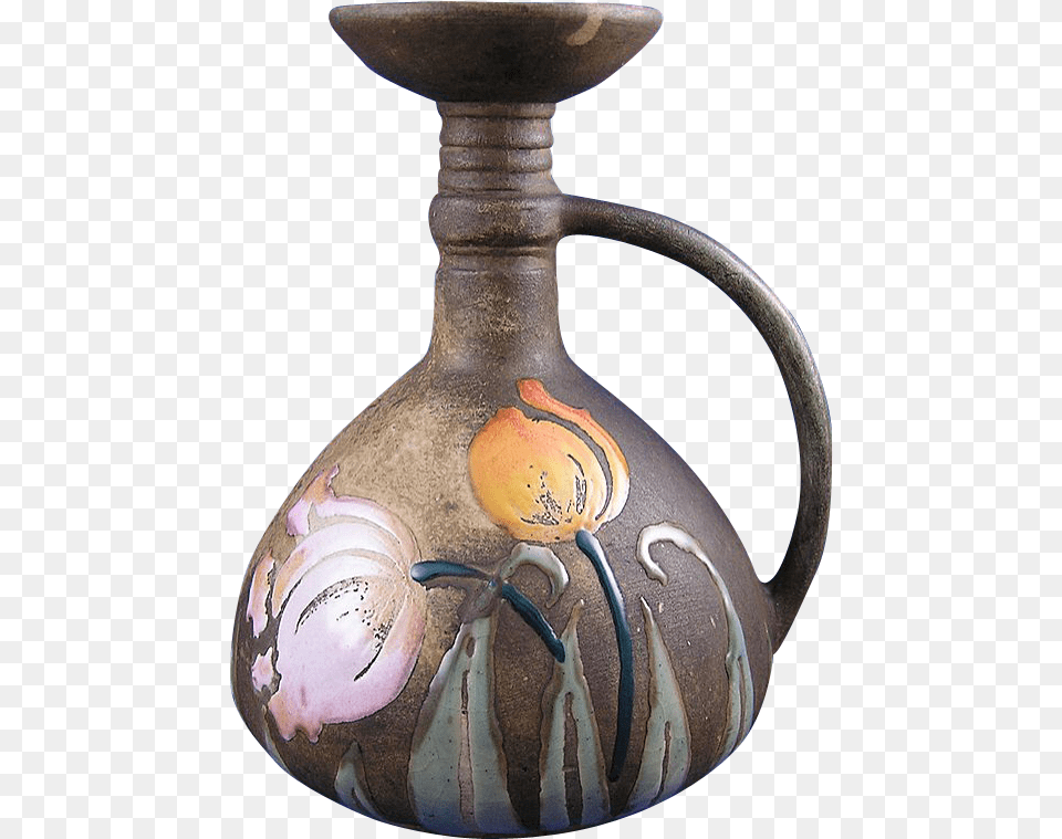 Amphora Austria Arts Amp Crafts Quotflorinaquot Enameled Tulips Handicraft, Pottery, Jug, Jar, Vase Free Png