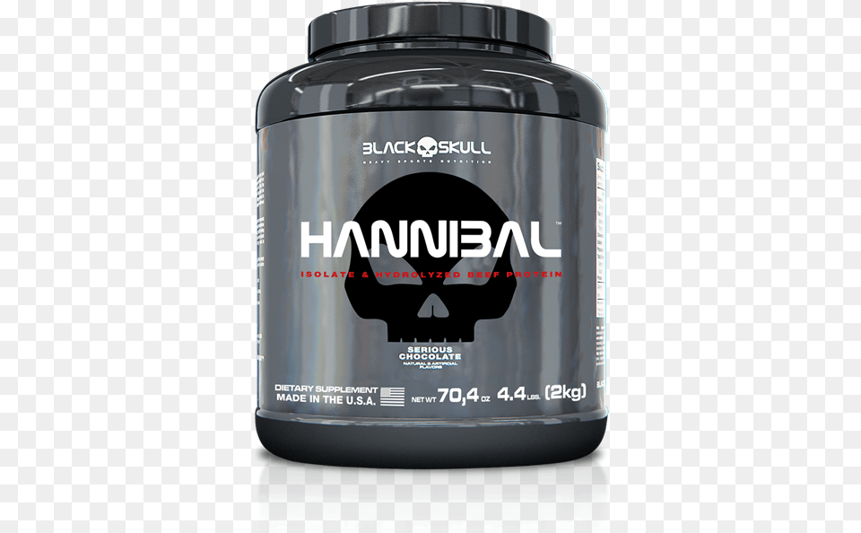 Ampliar Black Skull Usa Hannibal 2lbs Serious Chocolate, Bottle, Shaker Free Png