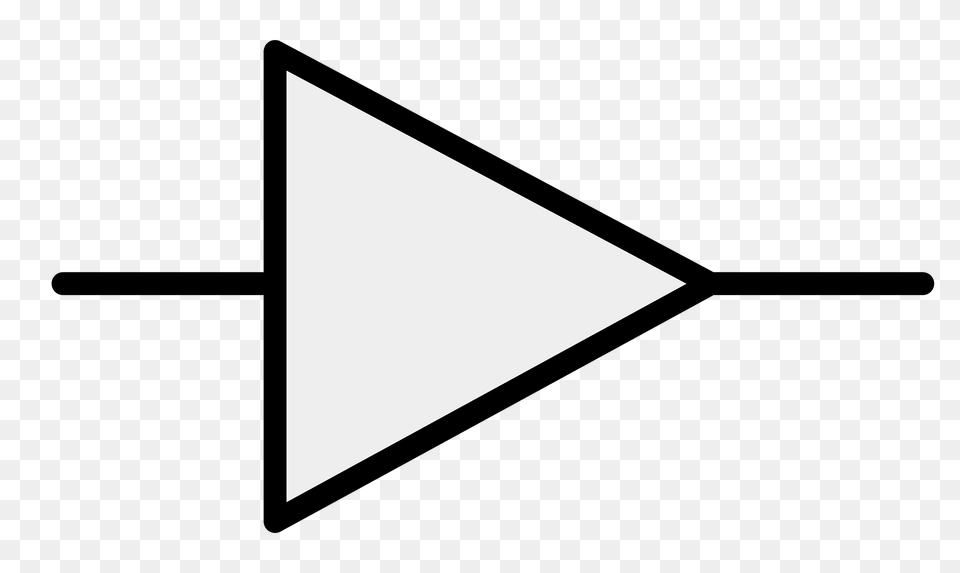 Amplifier Symbol Clipart, Arrow, Weapon, Arrowhead, Triangle Free Transparent Png