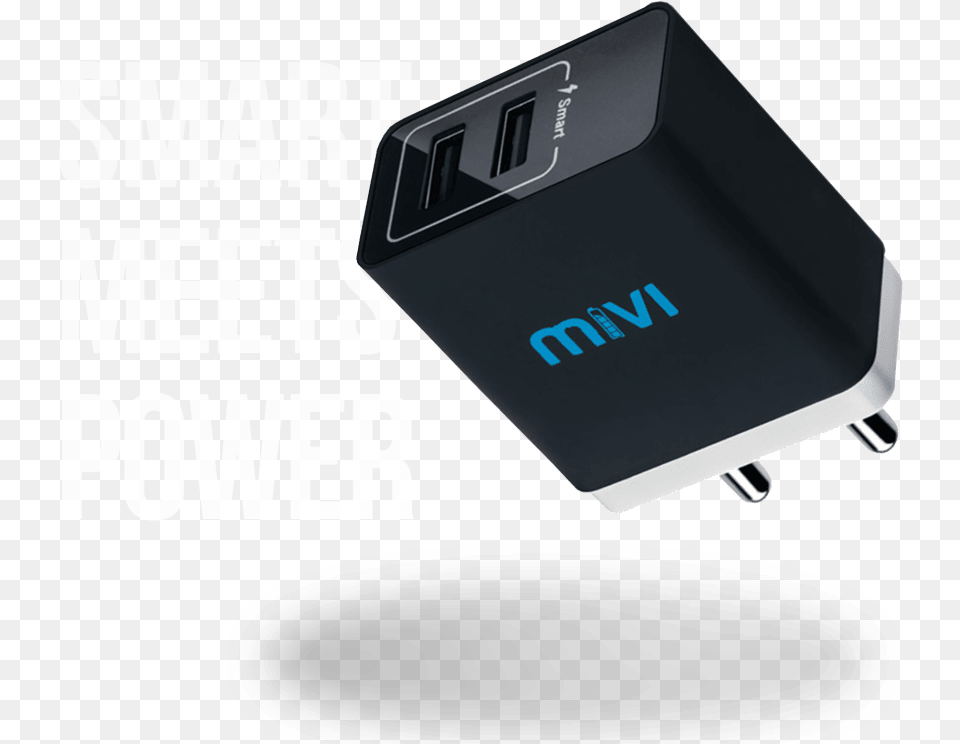 Amps 2 Port Smart Wall Charger Mivi 31a Dual Port Smart Wall Charge Adapter Black, Electronics, Plug Free Png Download