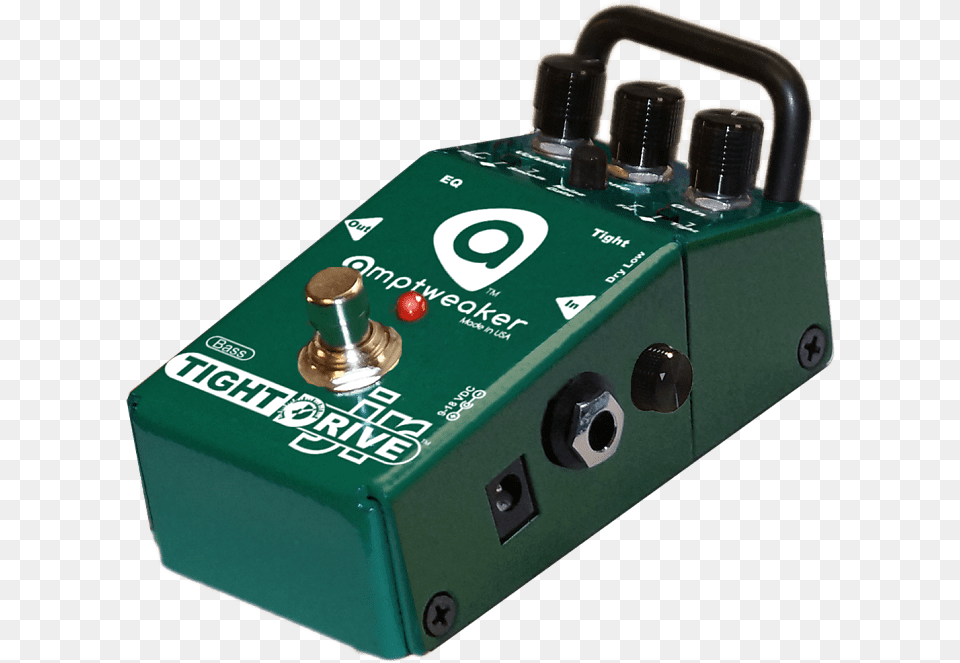 Amptweaker Bass Tight Drive Jr 2019 Green Effects Unit, Bottle, Cosmetics, Perfume, Pedal Png Image