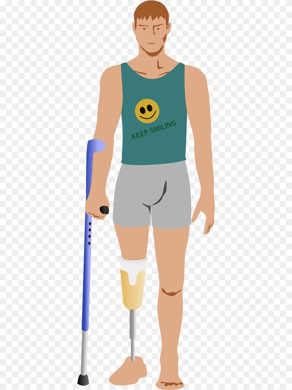 Amputation Clipart, Adult, Male, Man, Person Free Transparent Png