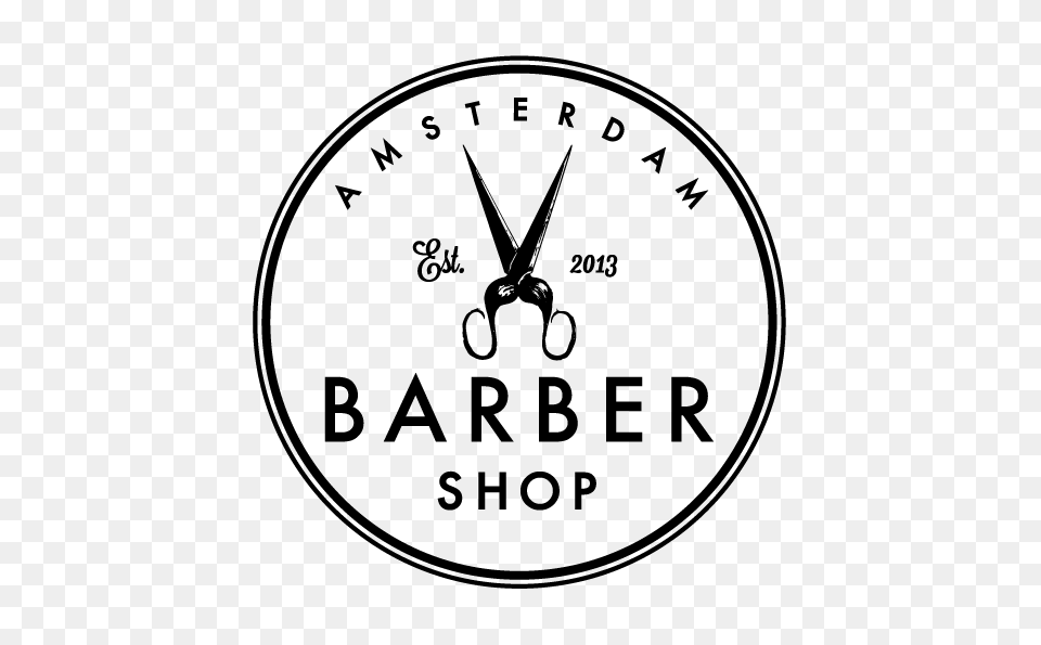 Amsterdam Barber Shop Logo, Gray Png Image