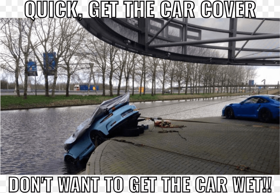 Amsterdam Gt3 Rs Memes Rennlist Porsche Discussion Porsche 911 Gt3 Rs Incidente, Car, Transportation, Vehicle, Water Png Image