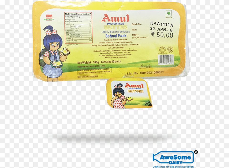 Amul Is The Leading Brand In India For Its Food Products Amul Butter 100g Price, Baby, Person, Text, Face Free Png