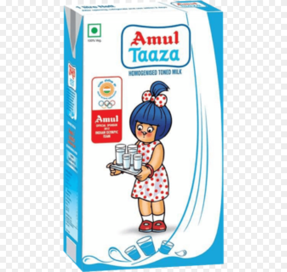 Amul Taaza Tetra Pack, Baby, Person, Face, Head Png Image