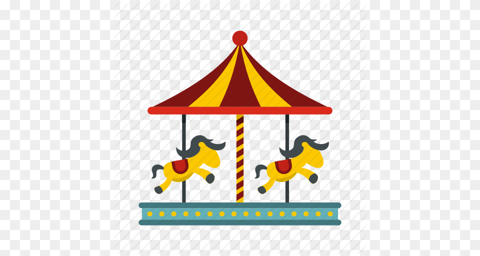 Amusement Carnival Carousel Circus Horse Park Round Icon, Amusement Park, Play, Baby, Person Png Image