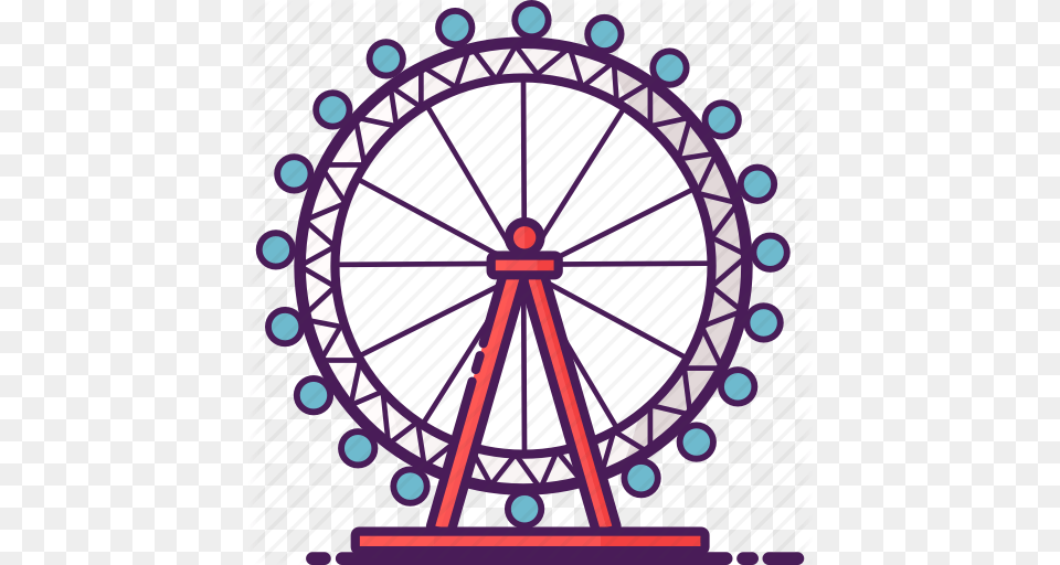 Amusement Eye Ferris Wheel London Park Icon, Amusement Park, Ferris Wheel, Fun, Machine Free Png