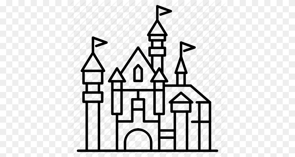 Amusement Park Castle Disney Disneyland Theme Park Travel, Architecture, Building, Spire, Tower Png