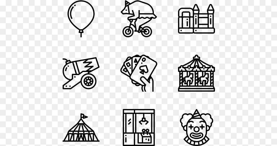 Amusement Park Graphic Designer Icons, Gray Png