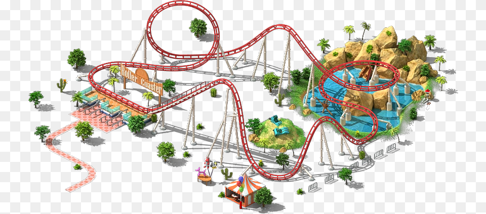 Amusement Park Roller Coaster Rooller Coaster Tycoon World, Amusement Park, Fun, Roller Coaster, Person Free Png Download
