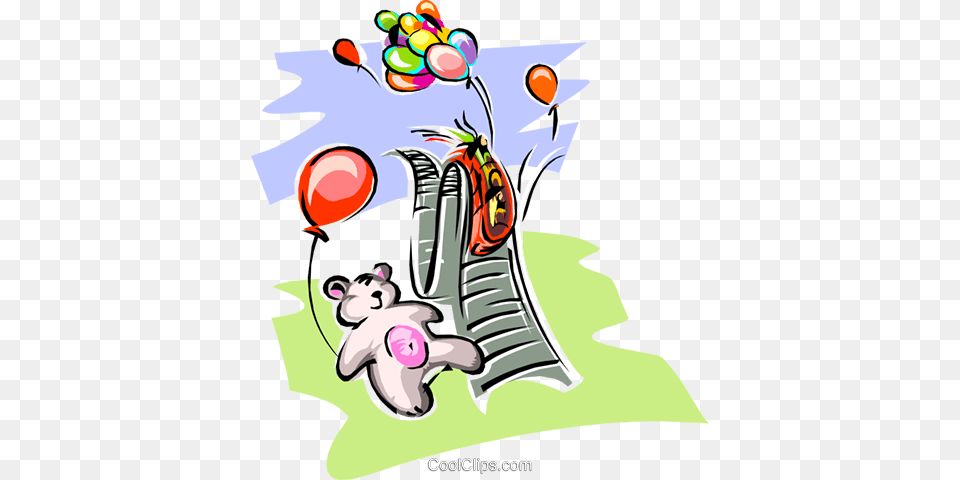 Amusement Park Royalty Vector Clip Art Illustration, Balloon, Graphics Free Png Download
