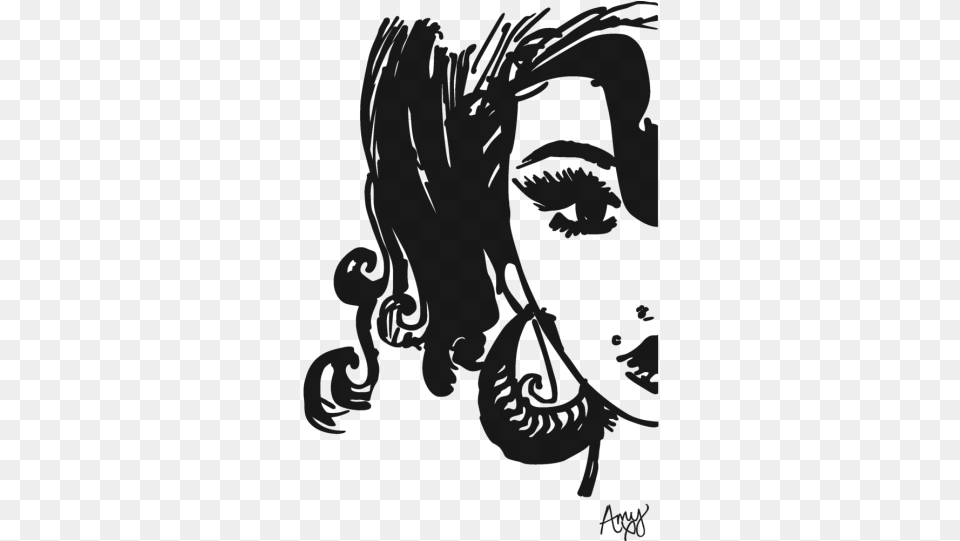 Amy Actually Drew That Portrait Of Herself Amy Winehouse Foundation Logo, Gray Free Transparent Png