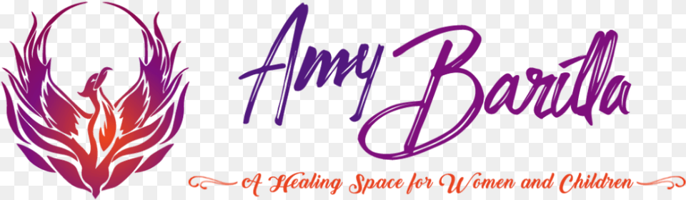Amy Barilla Logo Calligraphy, Purple, Text Png Image