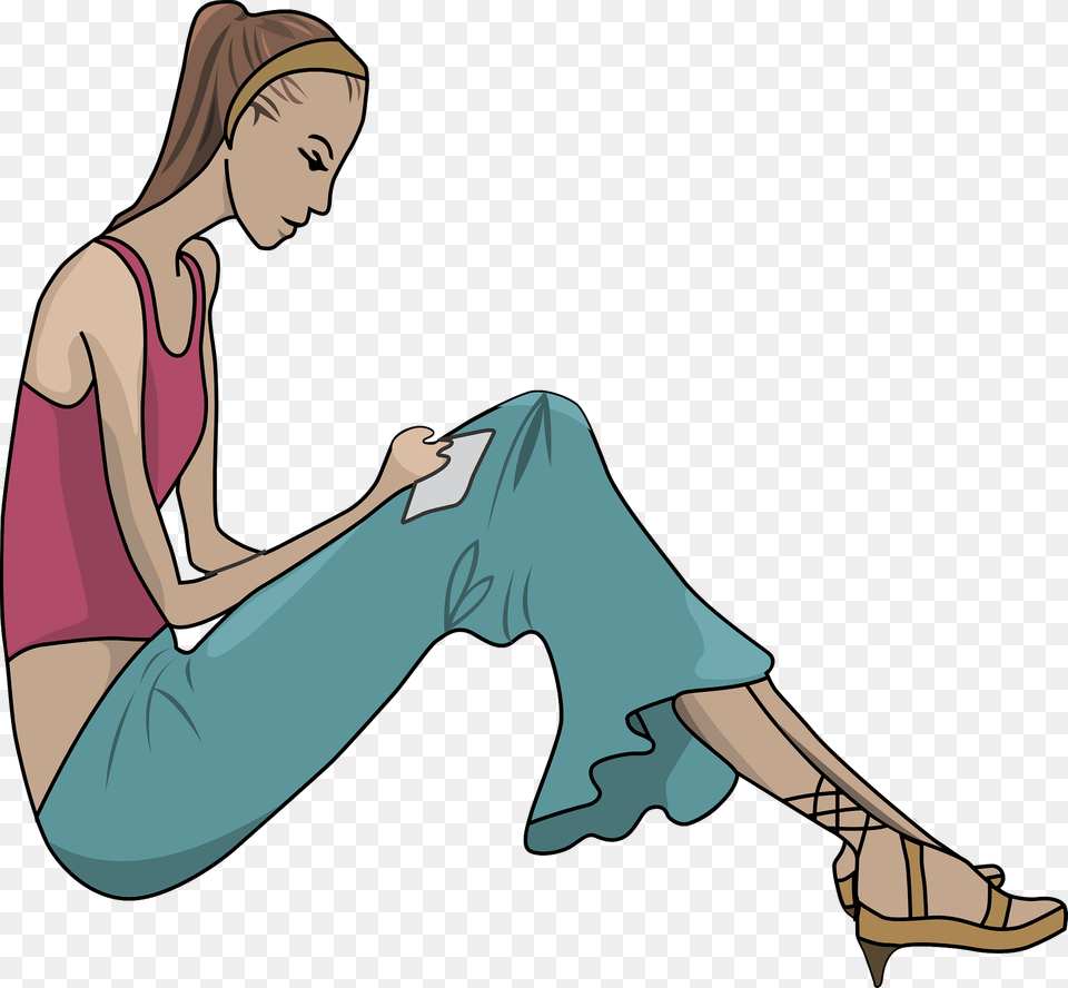 Amy Clipart, Clothing, Sitting, Person, Pants Png Image