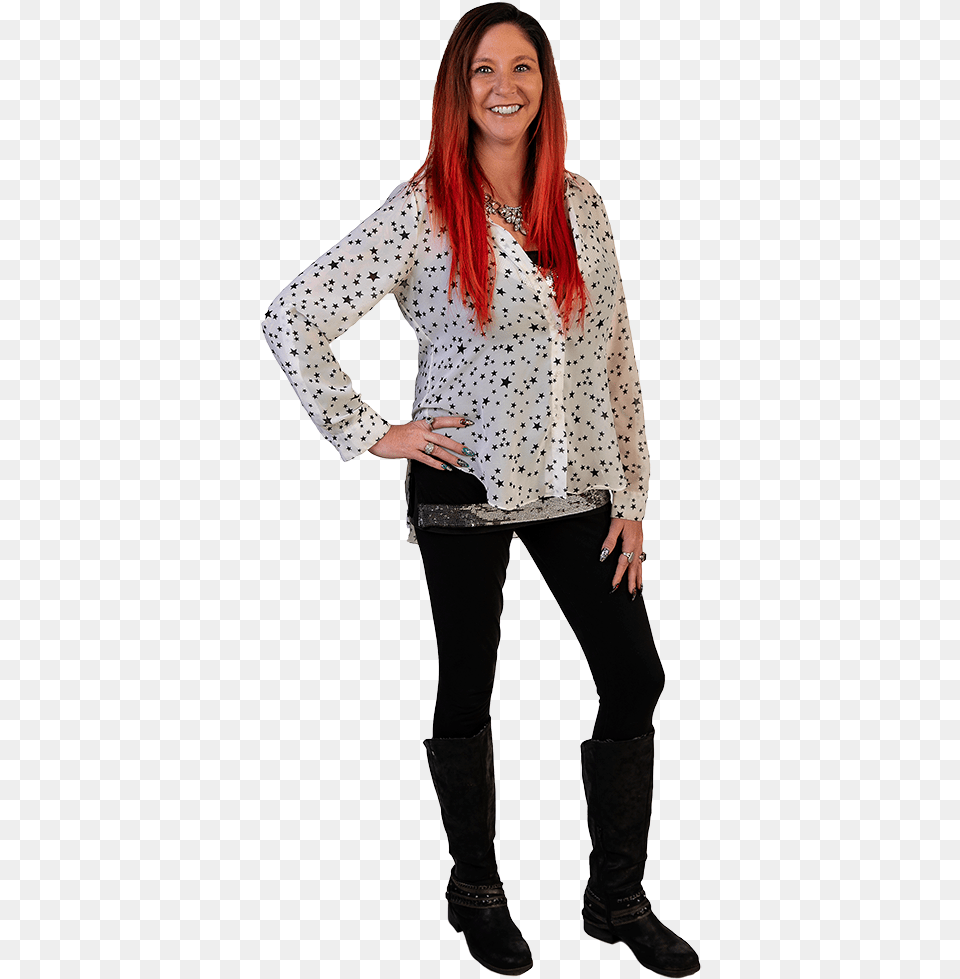 Amy Image Polka Dot, Adult, Sleeve, Person, Long Sleeve Free Transparent Png