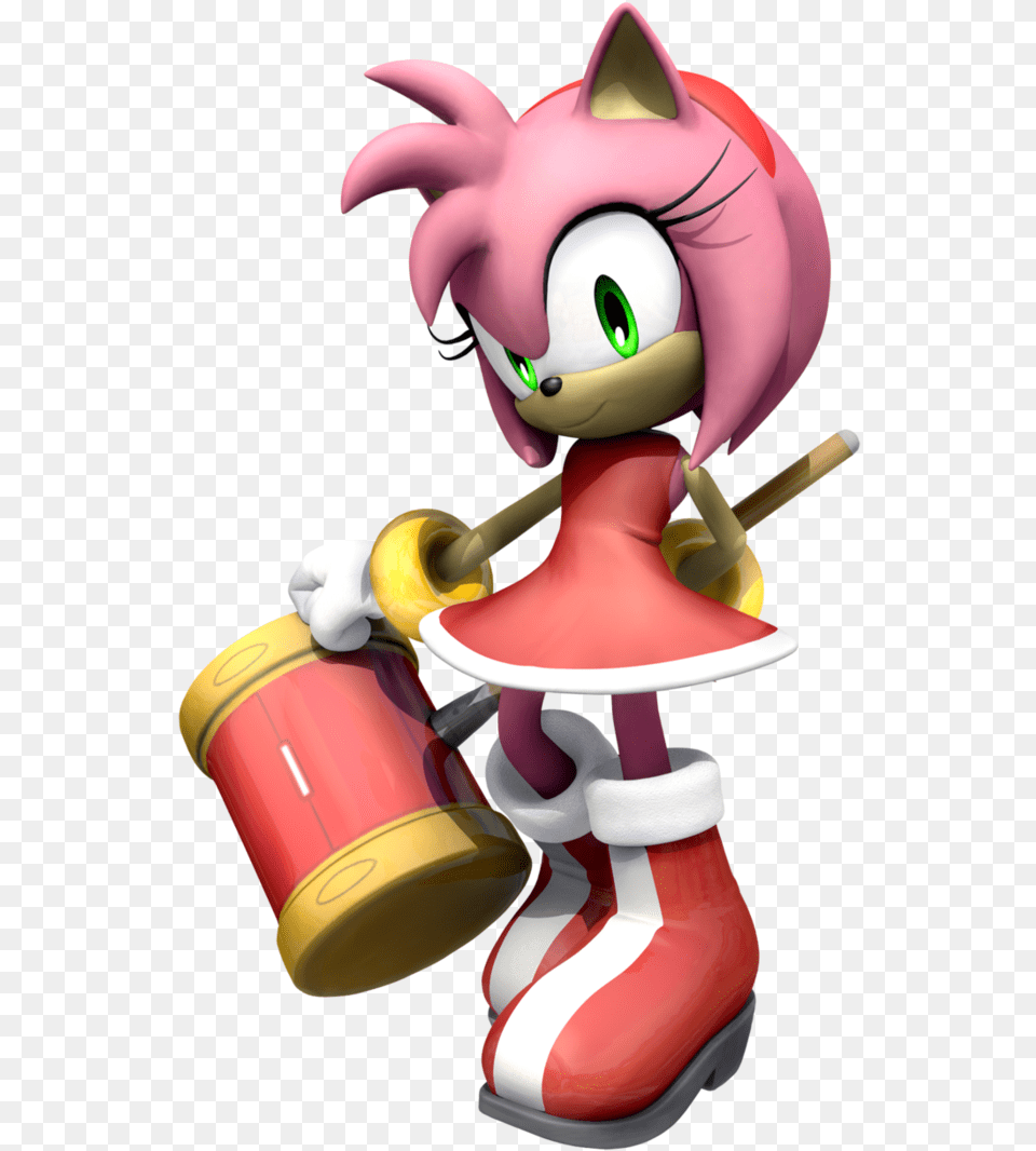 Amy Rose 3d By Fentonxd D4pgcxh Amy Rose With Her Hammer, Toy, Performer, Person Png