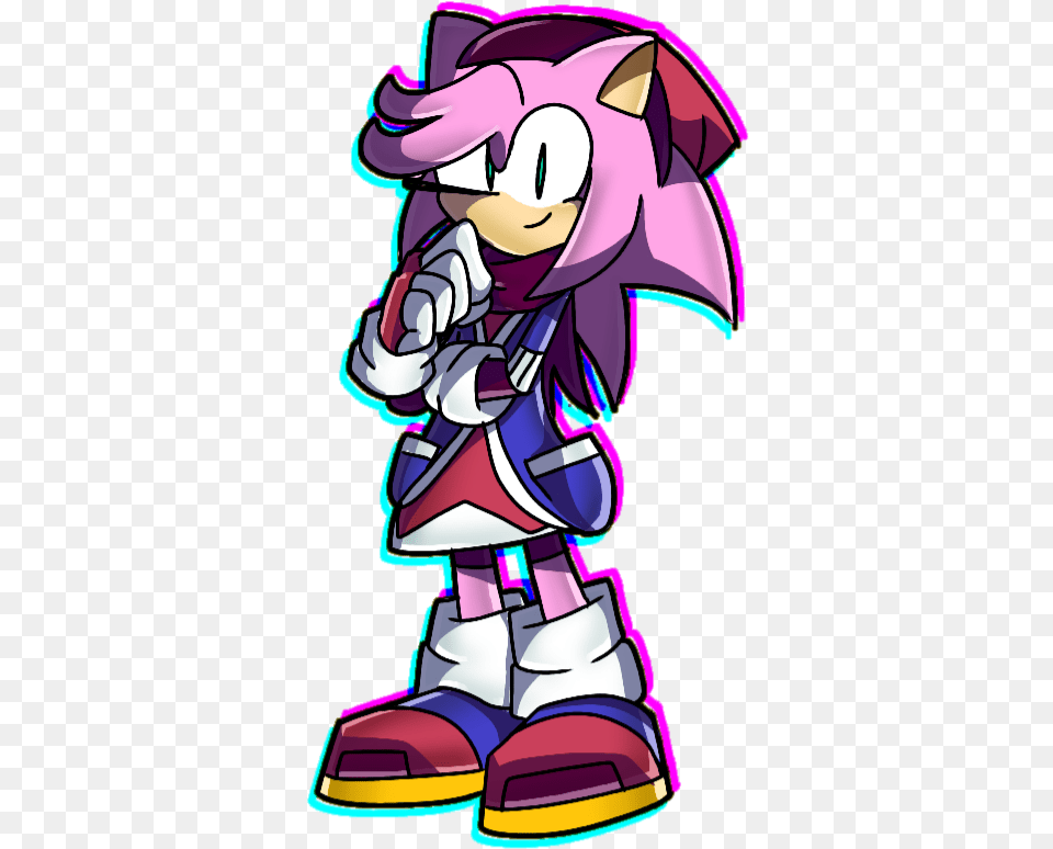 Amy Rose Redesign For My Fangame Sonicthehedgehog Cartoon, Book, Comics, Publication, Baby Png Image