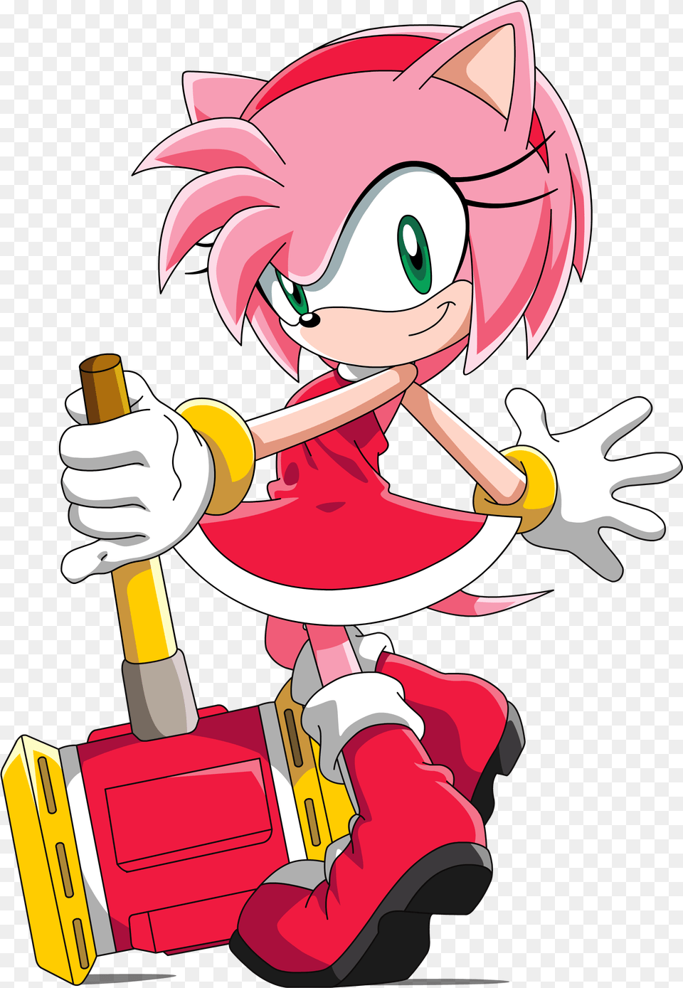 Amy Rose Sonic Cartoon Sonic X Amy Rose Character, Book, Comics, Publication, Cleaning Free Png