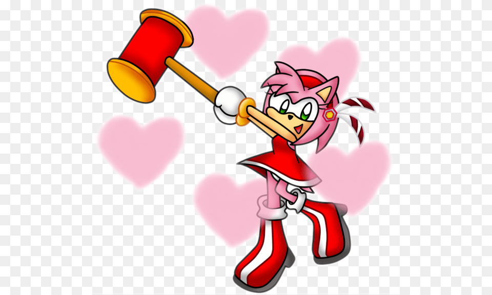 Amy Rose Spinning Hammer Clipart Full Size Clipart Amy Rose Warrior Feather, Baby, Person, Dynamite, Weapon Png