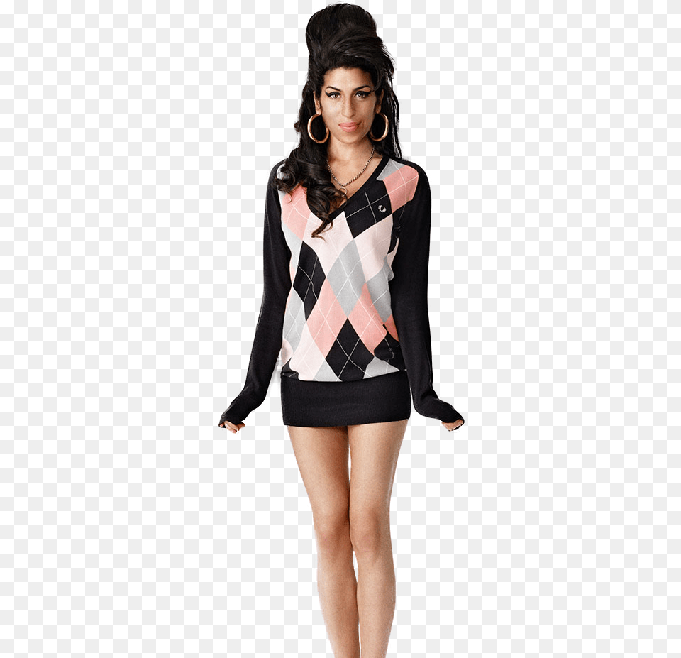Amy Winehouse Clipart Coleccion Fred Perry Amy Winehouse, Blouse, Clothing, Dress, Long Sleeve Png