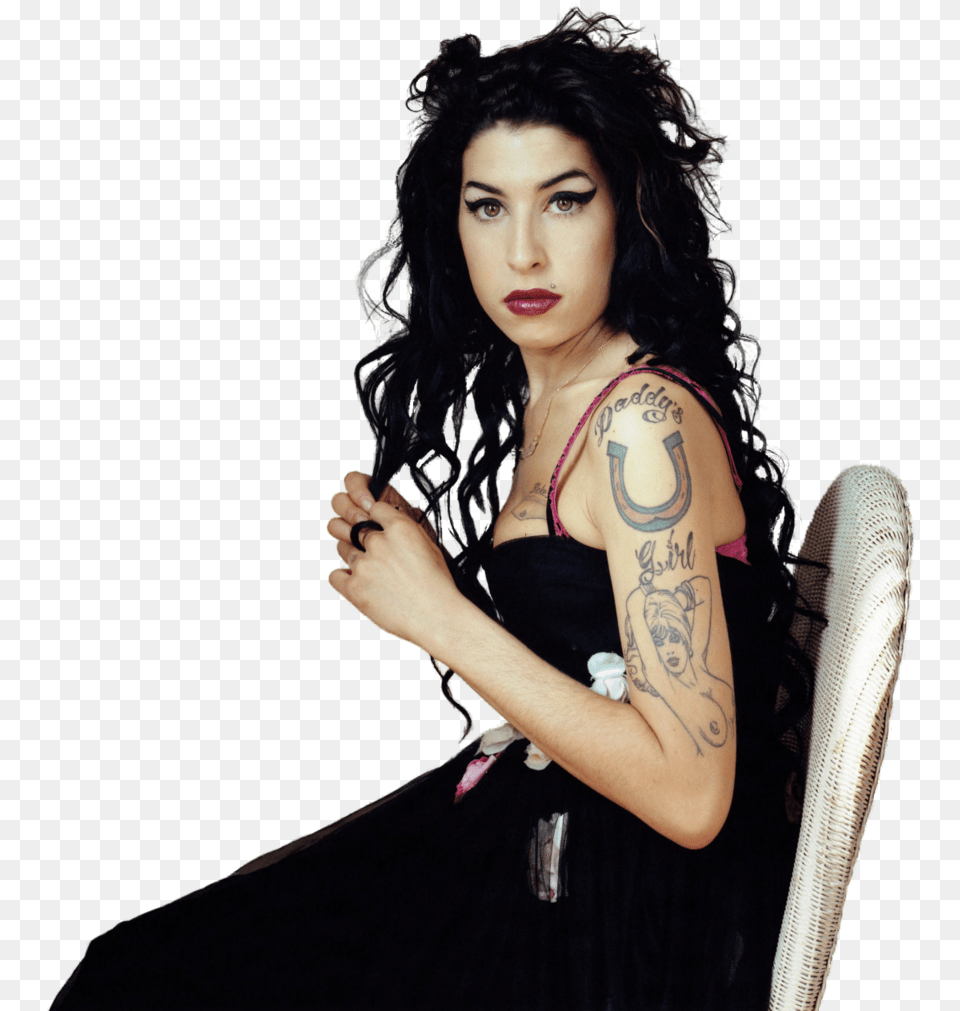 Amy Winehouse Terry Richardson, Adult, Tattoo, Skin, Person Png Image