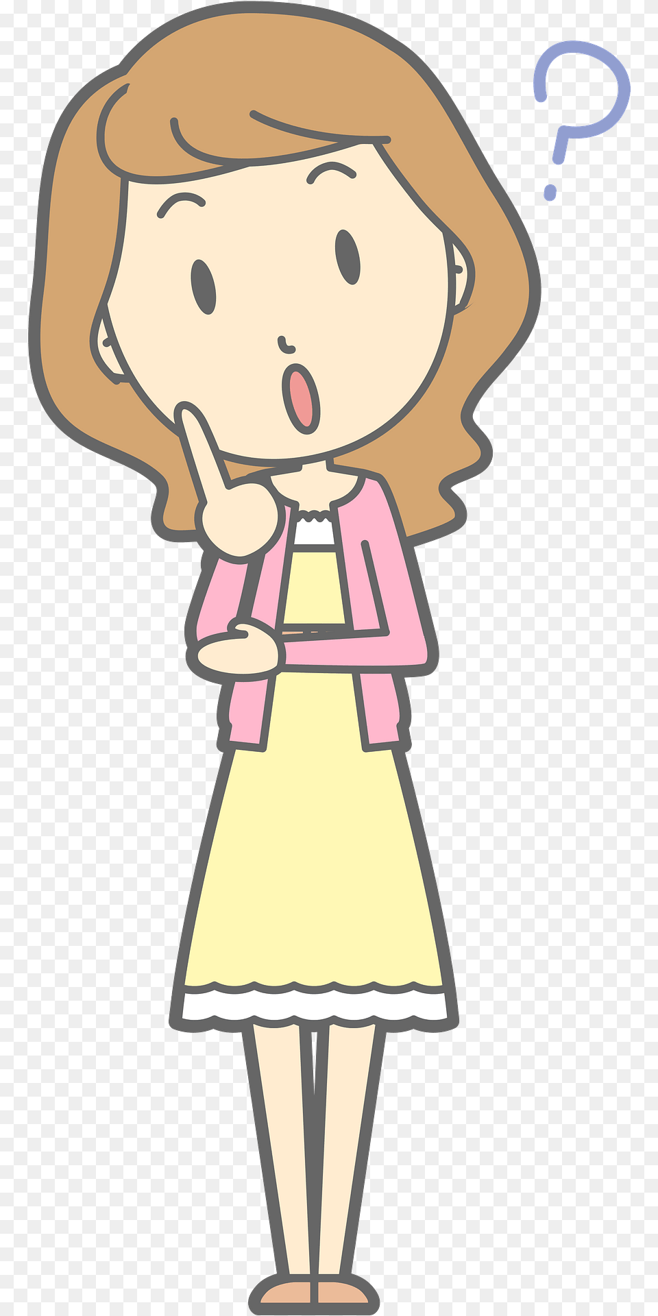 Amy Woman Is Questioning Clipart, Book, Comics, Person, Publication Free Png Download