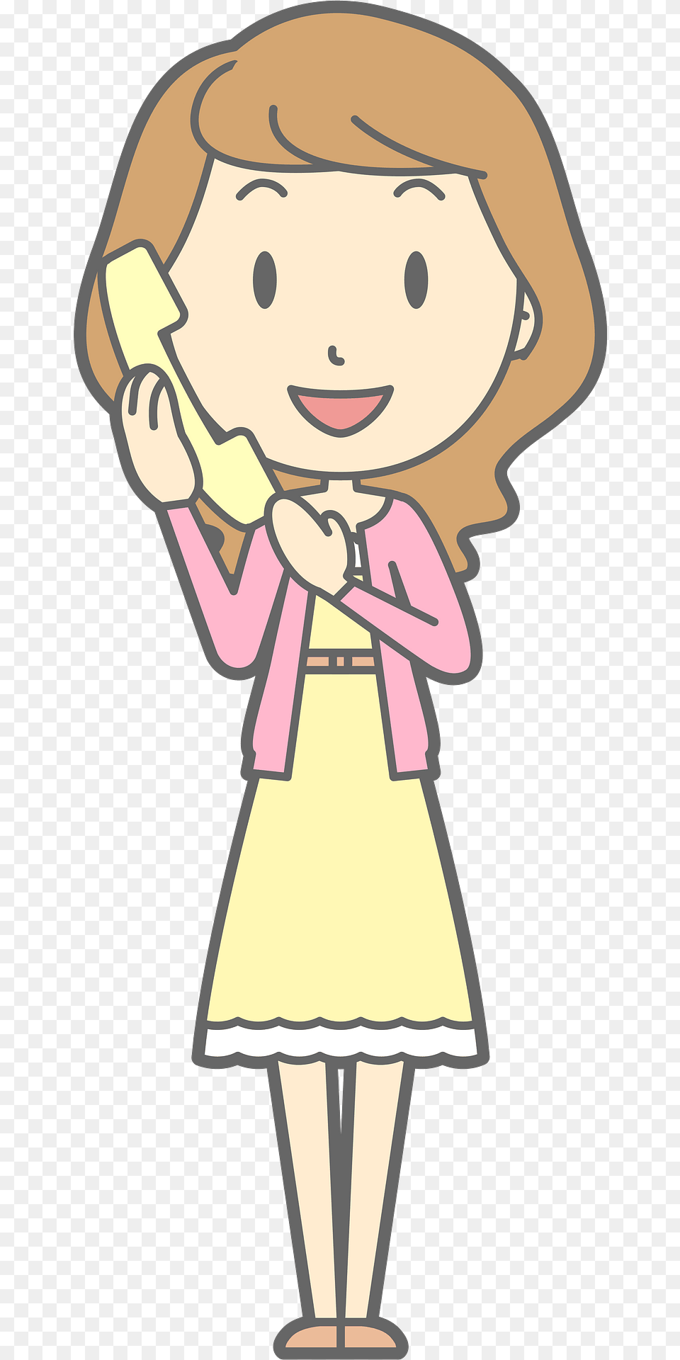 Amy Woman Is Talking On The Telephone Clipart, Person, Face, Head, Cleaning Free Png