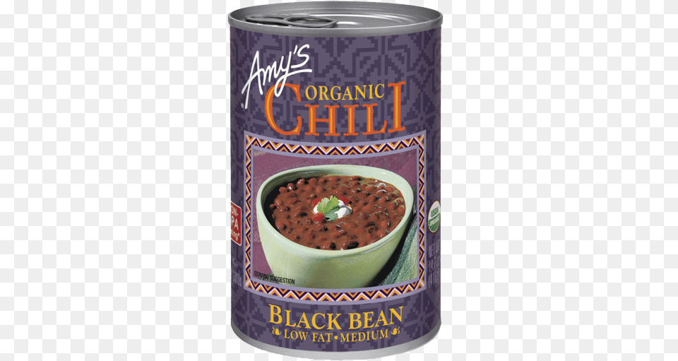 Amys Black Bean Chili, Tin, Food Png Image