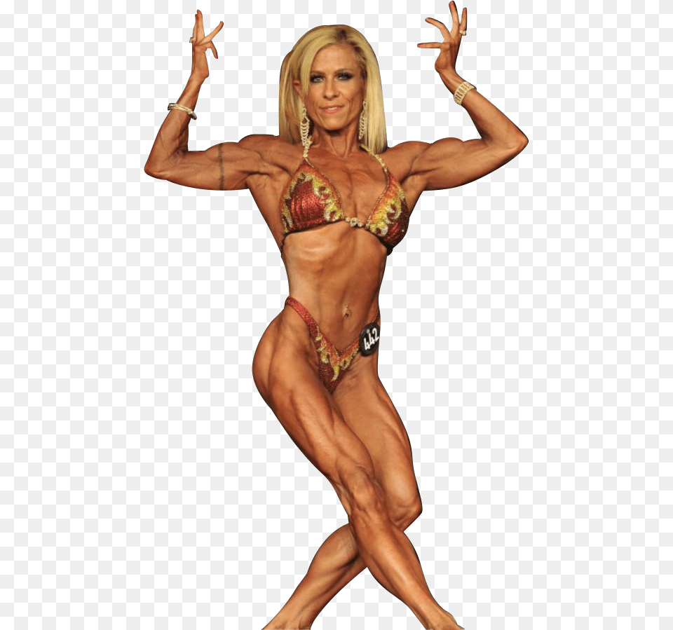 An Actual Bsf Competitor Extreme Bodybuilder Woman, Adult, Swimwear, Person, Female Free Transparent Png