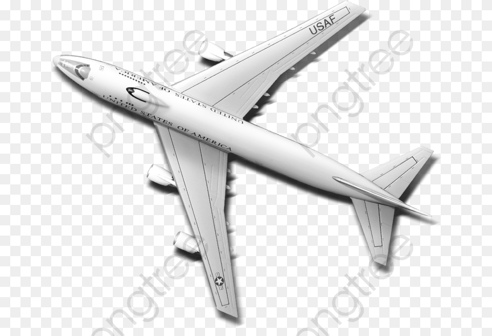 An Airplane Clipart White Mcdonnell Douglas Dc, Aircraft, Airliner, Flight, Transportation Free Png