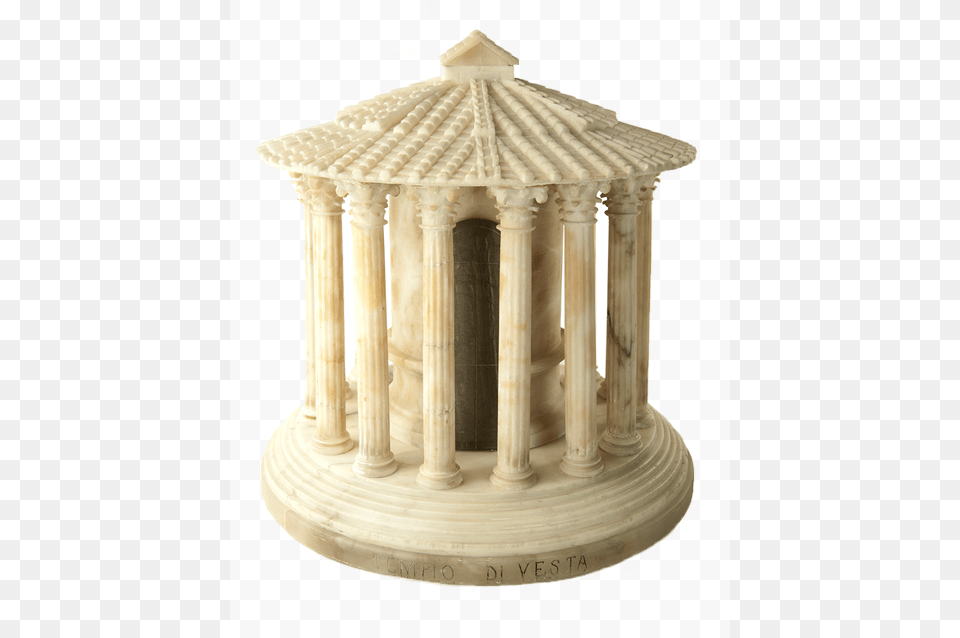 An Alabaster Replica Of The Temple Of Hercules Victor Temple Of Hercules Victor Original, Outdoors, Architecture, Gazebo Png Image