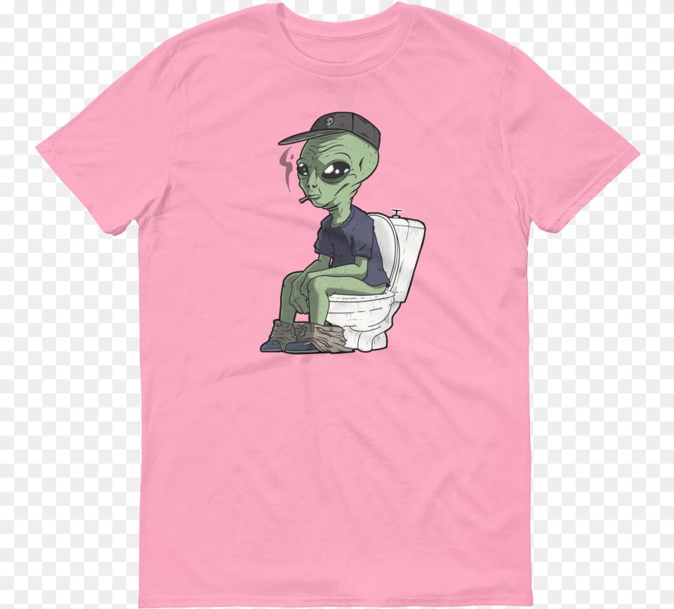 An Alien Taking A Shit Tee Gym Shirtsgym Shirts For Women Men Workout Shirts, Clothing, T-shirt, Baby, Person Free Transparent Png