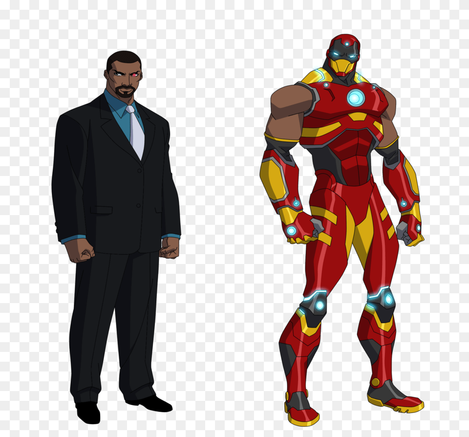 An Amalgam Of Vic Stonecyborg And Tony Starkiron Man, Adult, Suit, Person, Male Free Png