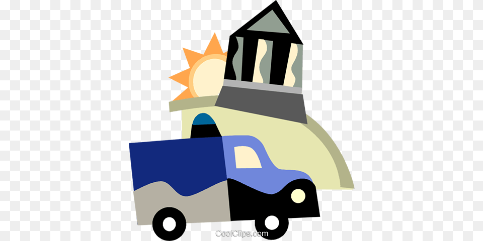 An Ambulance Driving Past A Bank Royalty Vector Clip Art, Bulldozer, Machine, Transportation, Vehicle Free Transparent Png