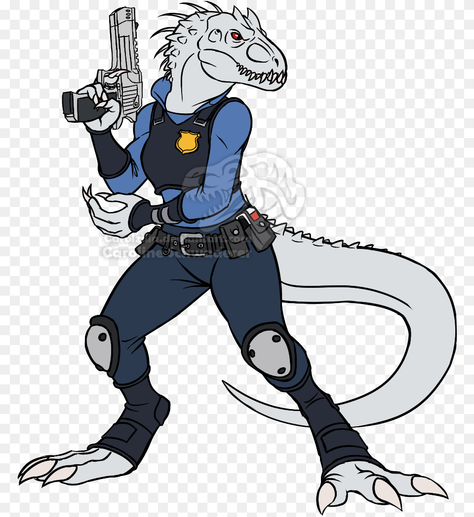 An Anthro Indominus Rex Dressed As Judy Hopps From Jurassic Park Anthro, Book, Comics, Publication, Baby Png