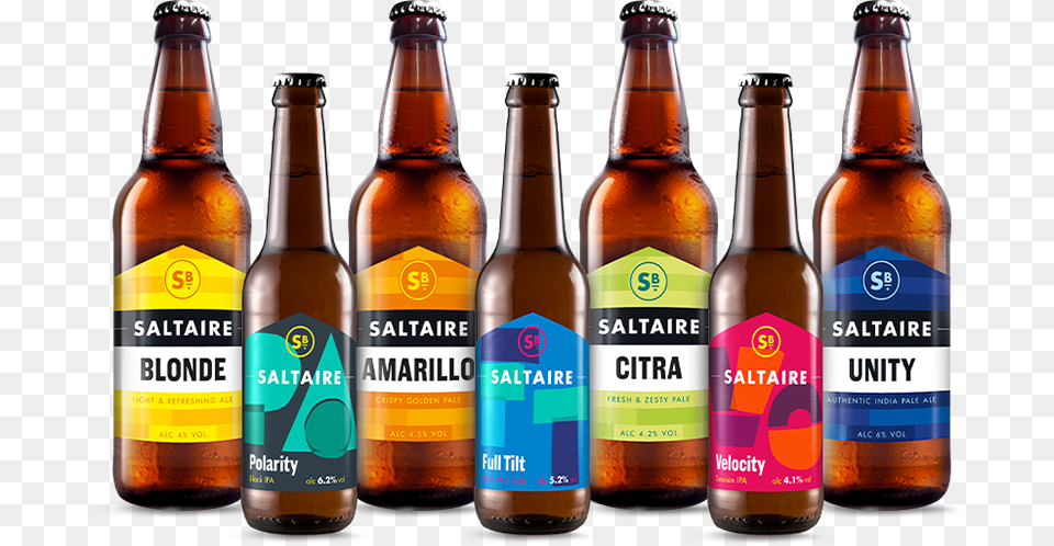 An Assortment Of Beers By Saltaire Brewery Saltaire Brewery Citra, Alcohol, Beer, Beer Bottle, Beverage Free Png Download
