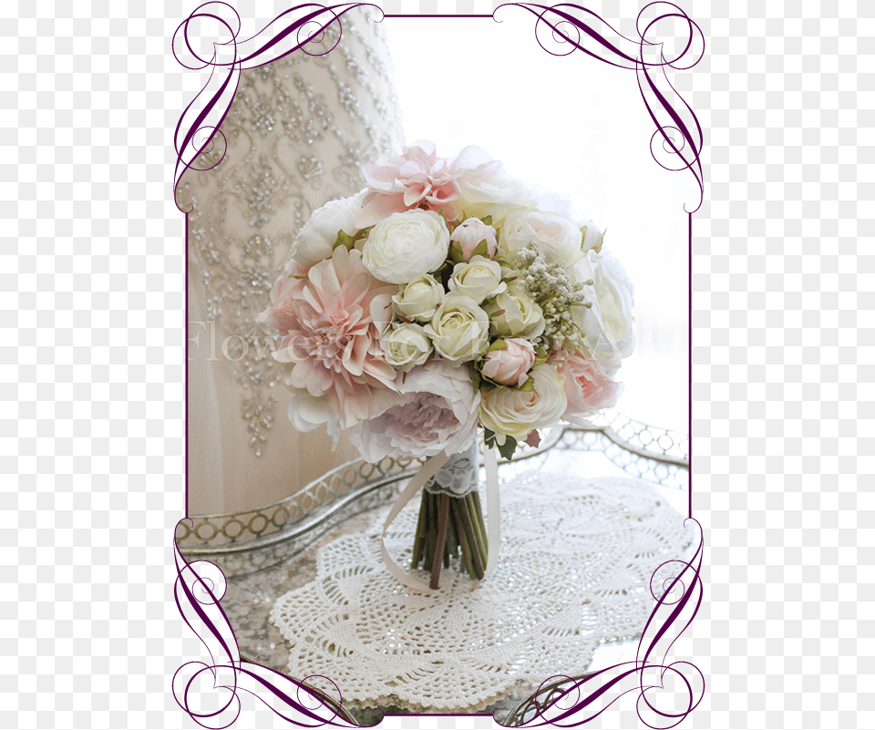 An Coral Roses With Baby Breath, Flower Bouquet, Plant, Flower Arrangement, Flower Free Png